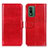 Funda de Cuero Cartera con Soporte Carcasa M07L para Nokia XR21 Rojo