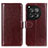 Funda de Cuero Cartera con Soporte Carcasa M07L para OnePlus 12 5G Marron