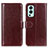 Funda de Cuero Cartera con Soporte Carcasa M07L para OnePlus Nord 2 5G Marron