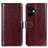 Funda de Cuero Cartera con Soporte Carcasa M07L para OnePlus Nord CE 3 5G Marron