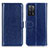 Funda de Cuero Cartera con Soporte Carcasa M07L para Oppo A53s 5G Azul