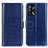 Funda de Cuero Cartera con Soporte Carcasa M07L para Oppo A95 4G Azul