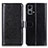 Funda de Cuero Cartera con Soporte Carcasa M07L para Oppo F21 Pro 4G Negro