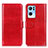 Funda de Cuero Cartera con Soporte Carcasa M07L para Oppo Reno7 Pro 5G Rojo