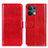 Funda de Cuero Cartera con Soporte Carcasa M07L para Oppo Reno8 Pro 5G Rojo