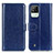 Funda de Cuero Cartera con Soporte Carcasa M07L para Realme C11 (2021) Azul