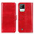 Funda de Cuero Cartera con Soporte Carcasa M07L para Realme C11 (2021) Rojo