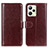 Funda de Cuero Cartera con Soporte Carcasa M07L para Realme C35 Marron