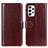 Funda de Cuero Cartera con Soporte Carcasa M07L para Samsung Galaxy A53 5G Marron