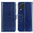 Funda de Cuero Cartera con Soporte Carcasa M07L para Samsung Galaxy M32 4G Azul