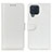 Funda de Cuero Cartera con Soporte Carcasa M07L para Samsung Galaxy M32 4G Blanco