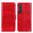 Funda de Cuero Cartera con Soporte Carcasa M07L para Sony Xperia 1 III Rojo