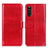 Funda de Cuero Cartera con Soporte Carcasa M07L para Sony Xperia 10 III Lite Rojo