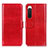 Funda de Cuero Cartera con Soporte Carcasa M07L para Sony Xperia 10 IV Rojo