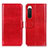 Funda de Cuero Cartera con Soporte Carcasa M07L para Sony Xperia 10 V Rojo