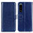 Funda de Cuero Cartera con Soporte Carcasa M07L para Sony Xperia 5 III Azul