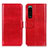 Funda de Cuero Cartera con Soporte Carcasa M07L para Sony Xperia 5 III SO-53B Rojo
