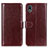 Funda de Cuero Cartera con Soporte Carcasa M07L para Sony Xperia Ace III Marron