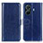 Funda de Cuero Cartera con Soporte Carcasa M07L para Vivo iQOO Z6 Pro 5G Azul