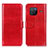 Funda de Cuero Cartera con Soporte Carcasa M07L para Vivo X80 5G Rojo