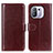 Funda de Cuero Cartera con Soporte Carcasa M07L para Xiaomi Mi 11 Pro 5G Marron