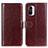 Funda de Cuero Cartera con Soporte Carcasa M07L para Xiaomi Mi 11X 5G Marron