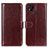 Funda de Cuero Cartera con Soporte Carcasa M07L para Xiaomi POCO C3 Marron