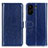 Funda de Cuero Cartera con Soporte Carcasa M07L para Xiaomi Poco C65 Azul