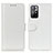 Funda de Cuero Cartera con Soporte Carcasa M07L para Xiaomi Poco M4 Pro 5G Blanco