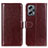 Funda de Cuero Cartera con Soporte Carcasa M07L para Xiaomi Poco X4 GT 5G Marron