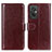 Funda de Cuero Cartera con Soporte Carcasa M07L para Xiaomi Redmi 11 Prime 4G Marron