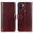 Funda de Cuero Cartera con Soporte Carcasa M07L para Xiaomi Redmi A1 Plus Marron