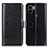 Funda de Cuero Cartera con Soporte Carcasa M07L para Xiaomi Redmi A1 Plus Negro