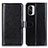 Funda de Cuero Cartera con Soporte Carcasa M07L para Xiaomi Redmi K40 Pro 5G Negro