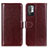 Funda de Cuero Cartera con Soporte Carcasa M07L para Xiaomi Redmi Note 10 5G Marron