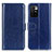 Funda de Cuero Cartera con Soporte Carcasa M07L para Xiaomi Redmi Note 11 4G (2021) Azul