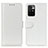 Funda de Cuero Cartera con Soporte Carcasa M07L para Xiaomi Redmi Note 11 4G (2021) Blanco