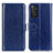 Funda de Cuero Cartera con Soporte Carcasa M07L para Xiaomi Redmi Note 11 4G (2022) Azul