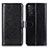 Funda de Cuero Cartera con Soporte Carcasa M07L para Xiaomi Redmi Note 11 4G (2022) Negro