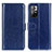 Funda de Cuero Cartera con Soporte Carcasa M07L para Xiaomi Redmi Note 11 5G Azul