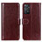 Funda de Cuero Cartera con Soporte Carcasa M07L para Xiaomi Redmi Note 11 Pro 4G Marron