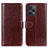 Funda de Cuero Cartera con Soporte Carcasa M07L para Xiaomi Redmi Note 12 Turbo 5G Marron