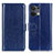 Funda de Cuero Cartera con Soporte Carcasa M07L para Xiaomi Redmi Note 13 5G Azul