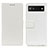 Funda de Cuero Cartera con Soporte Carcasa M08L para Google Pixel 6a 5G Blanco