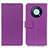 Funda de Cuero Cartera con Soporte Carcasa M08L para Huawei Enjoy 50 Pro Morado