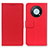 Funda de Cuero Cartera con Soporte Carcasa M08L para Huawei Enjoy 50 Pro Rojo