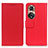 Funda de Cuero Cartera con Soporte Carcasa M08L para Huawei Honor 50 5G Rojo