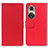 Funda de Cuero Cartera con Soporte Carcasa M08L para Huawei Honor 50 Pro 5G Rojo