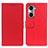 Funda de Cuero Cartera con Soporte Carcasa M08L para Huawei Honor 60 5G Rojo