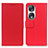 Funda de Cuero Cartera con Soporte Carcasa M08L para Huawei Honor 90 5G Rojo